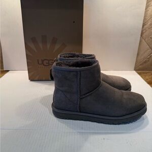 UGG Gray Classic Mini Boots